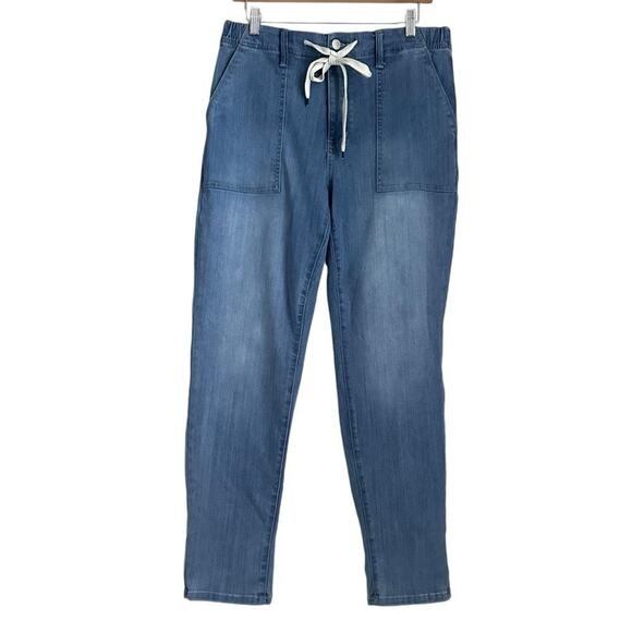 Judy Blue Los Angeles Drawstring Jogger Jeans Blue Women’s 11/30 Relaxed Fit - Picture 1 of 14